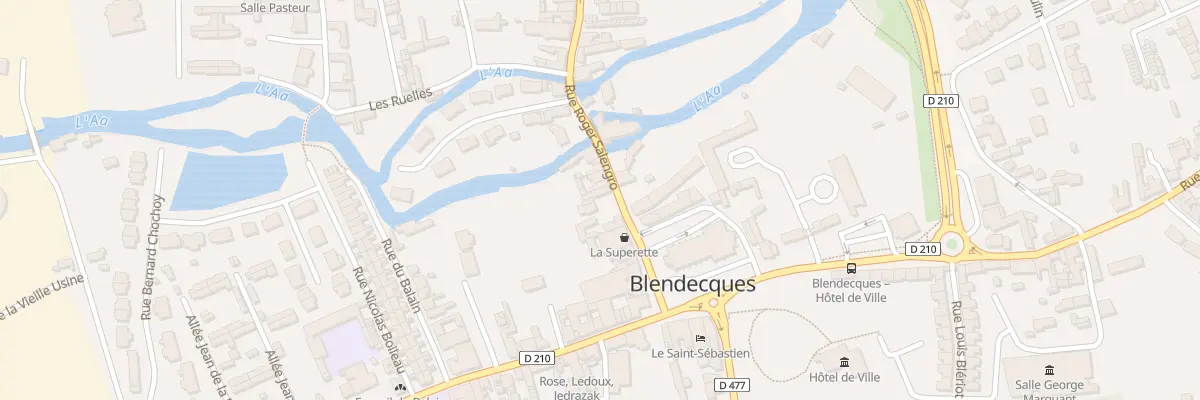 Plan du 1 Rue Roger Salengro à Blendecques