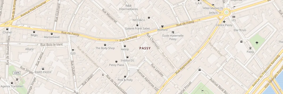 Plan du 41 Rue de Passy à Paris 16e Arrondissement
