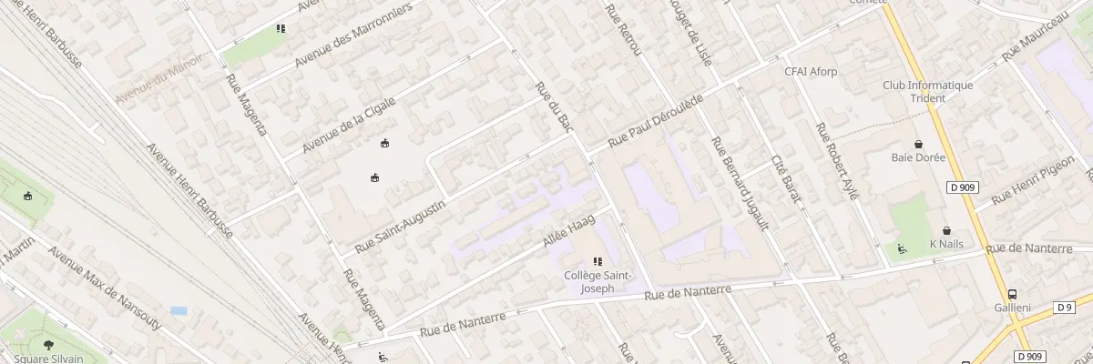 Plan du 13 Rue du Bac à Asnières-sur-Seine
