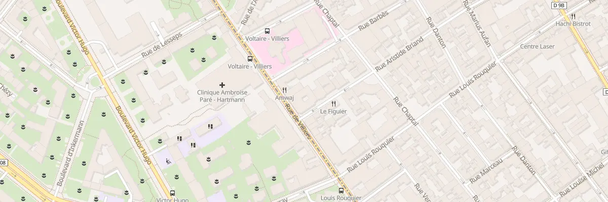 Plan du 1 Rue Aristide Briand à Levallois-Perret