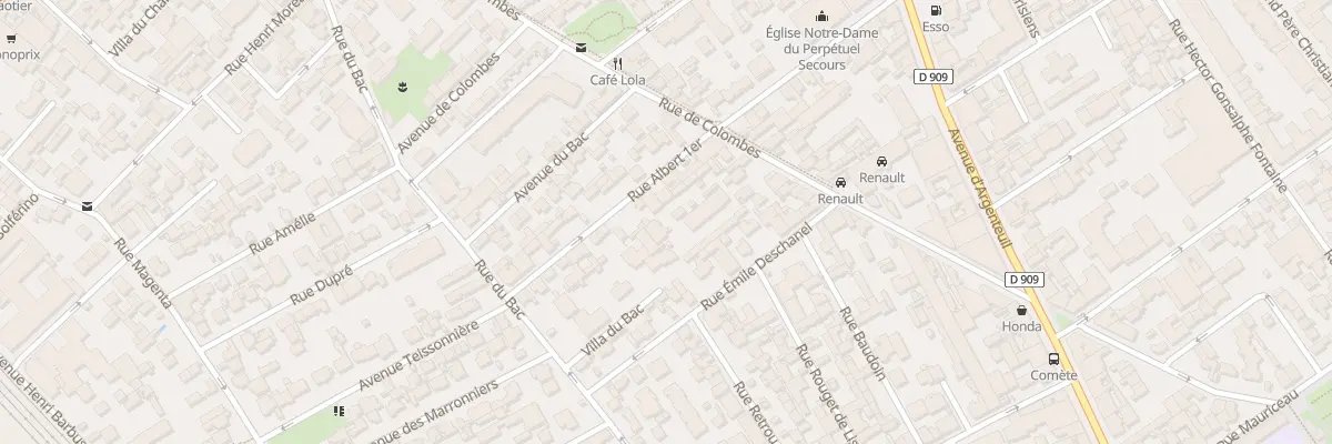 Plan du 18 Rue Albert 1 à Asnières-sur-Seine