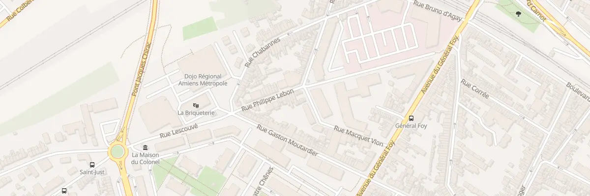 Plan du 23 Rue Philippe Lebon à Amiens