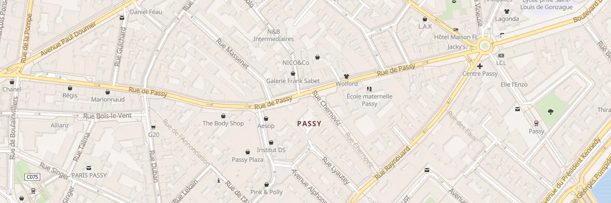 Plan du 39 Rue de Passy à Paris 16e Arrondissement