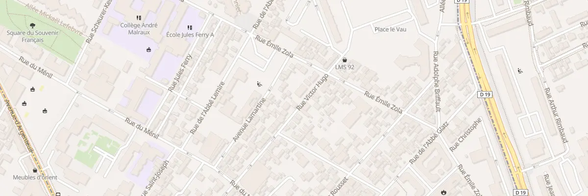 Plan du 85 Rue Victor Hugo à Asnières-sur-Seine