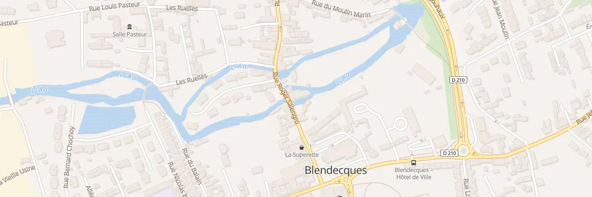Plan du 10 Rue Roger Salengro à Blendecques