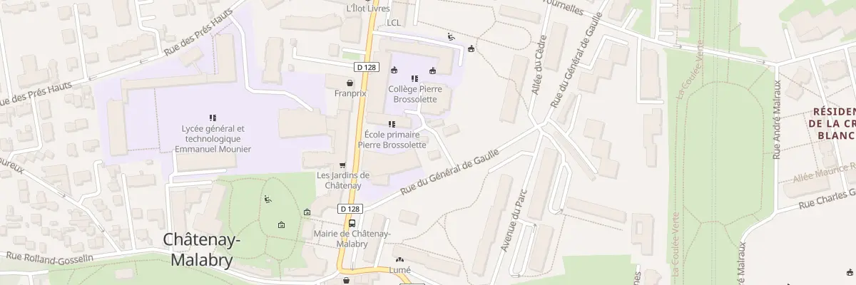 Plan du 3 Rue du Gen de Gaulle à Châtenay-Malabry