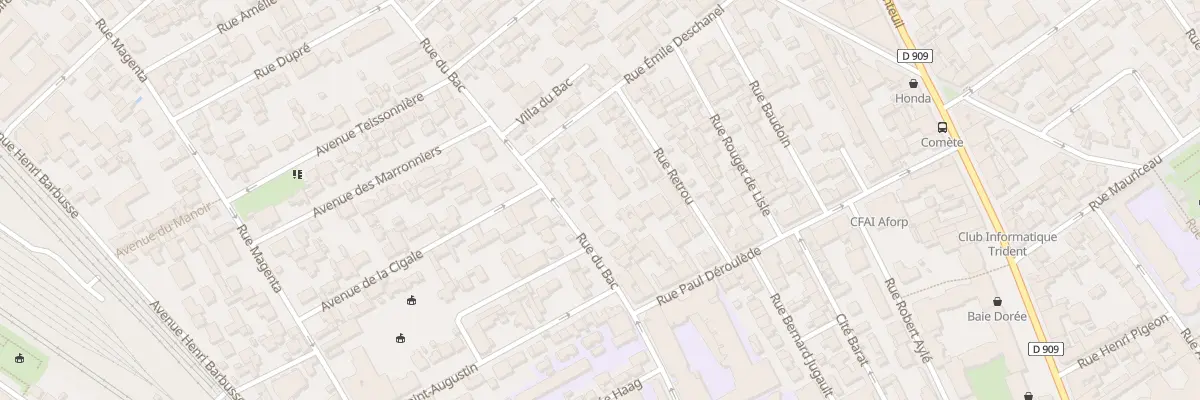 Plan du 14 Rue du Bac à Asnières-sur-Seine