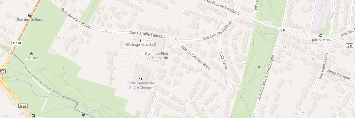 Plan du 1 Rue du Poirier du Gange à Antony