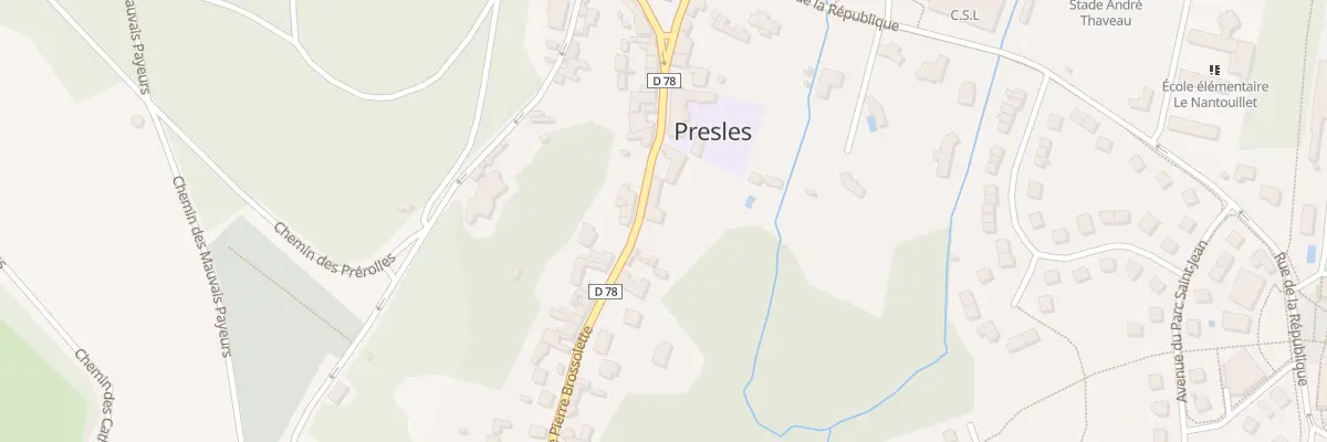 Plan du 74 Rue Pierre Brossolette à Presles