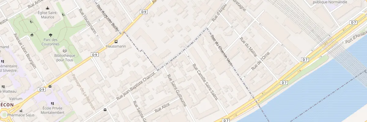 Plan du 19 Rue Camille Saint-Saëns à Courbevoie