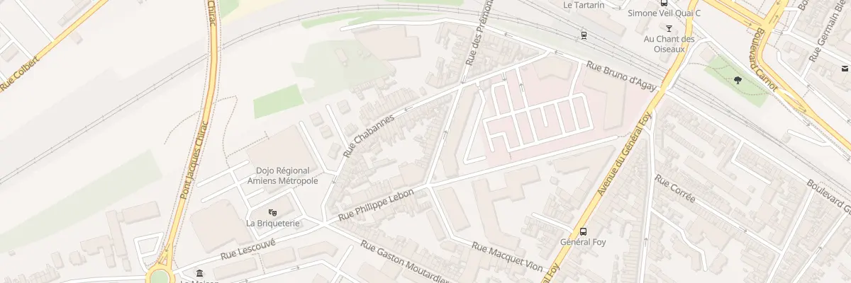 Plan du 22 Rue Philippe Lebon à Amiens