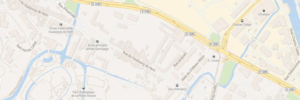 Plan du 54 Rue du Faubourg de Hem à Amiens