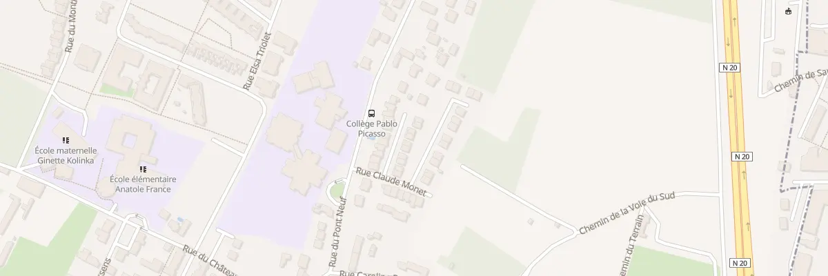 Plan du 16 Rue Claude Monet à Saulx-les-Chartreux