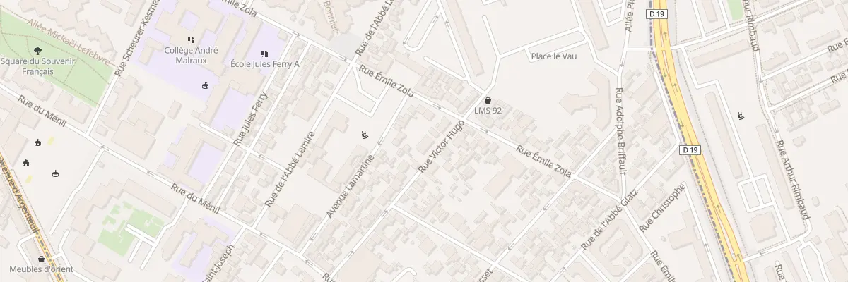 Plan du 87 Rue Victor Hugo à Asnières-sur-Seine