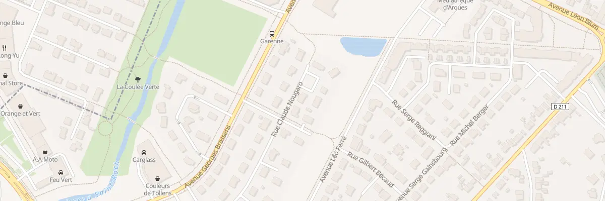 Plan du 24 Rue Claude Nougaro à Arques