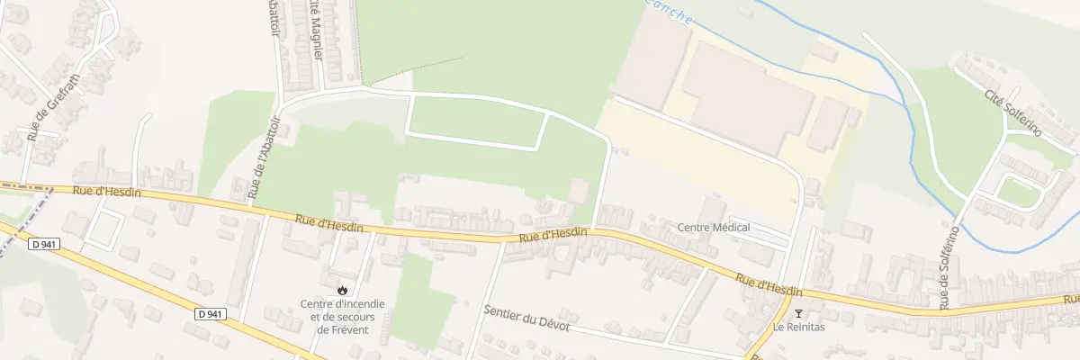 Plan du 158 Rue d’Hesdin à Frévent