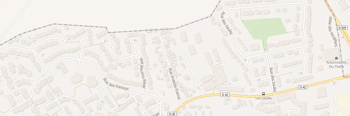 Plan du 14 Rue Anatole France à Persan