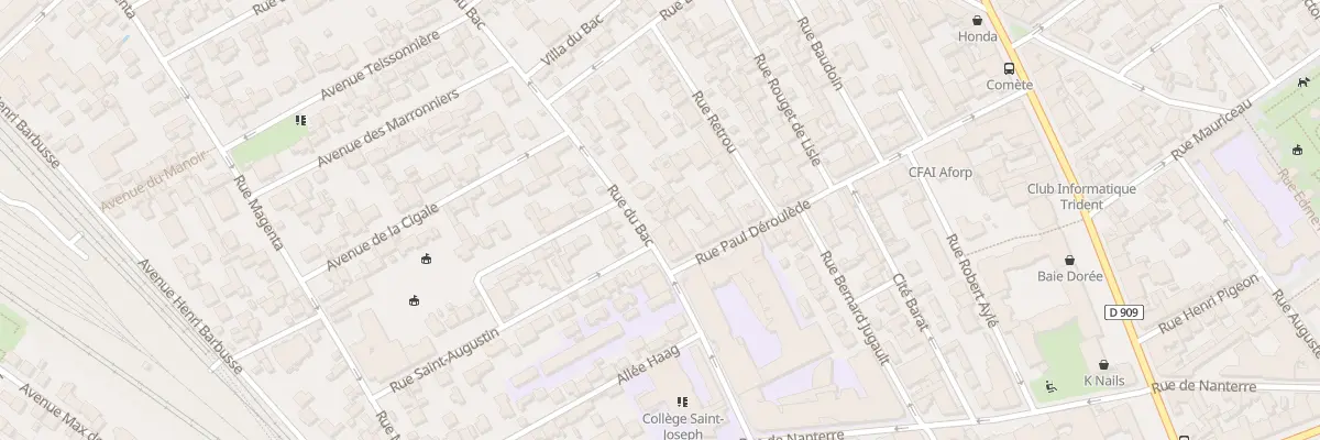 Plan du 6 Rue du Bac à Asnières-sur-Seine