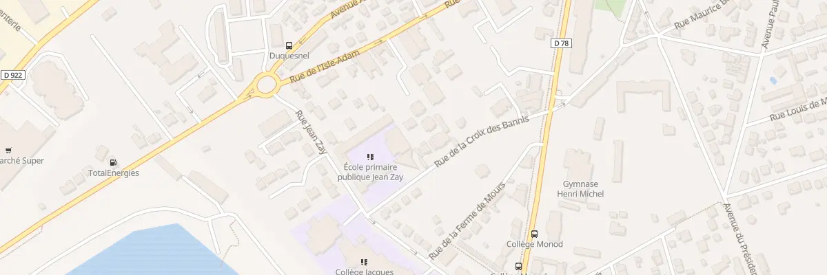 Plan du 16 Rue de la Croix des Bannis à Beaumont-sur-Oise