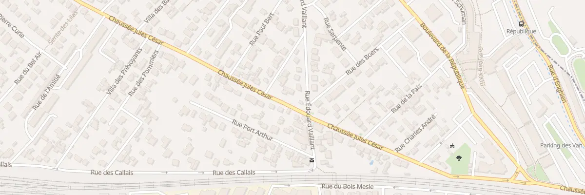 Plan du 70 Rue Edouard Vaillant à Eaubonne