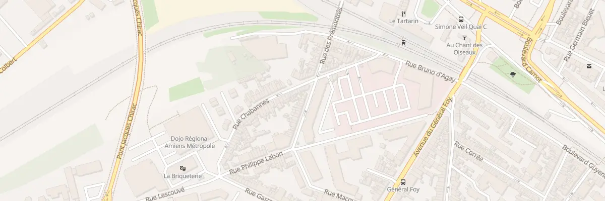 Plan du 8 Rue Philippe Lebon à Amiens