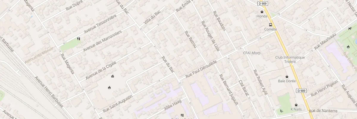 Plan du 10 Rue du Bac à Asnières-sur-Seine