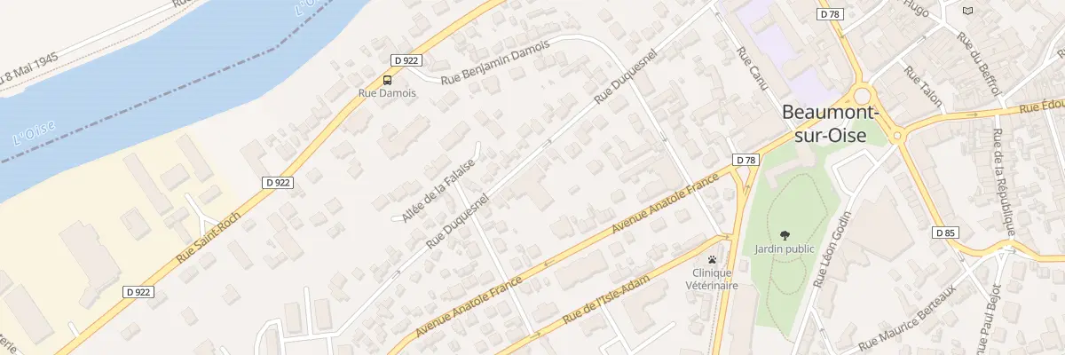 Plan du 23 Rue Duquesnel à Beaumont-sur-Oise