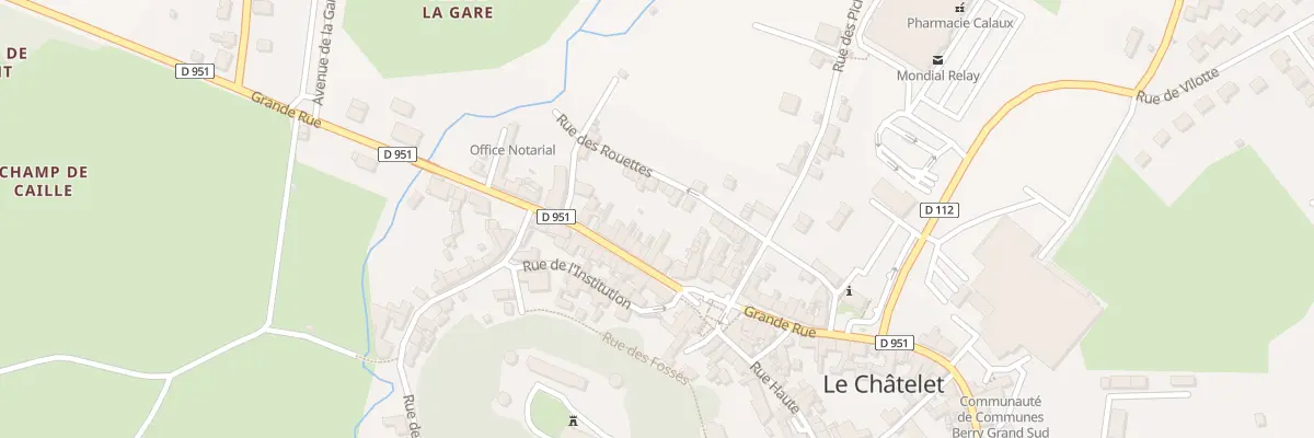 Plan du 30 Gr Grande Rue au Châtelet