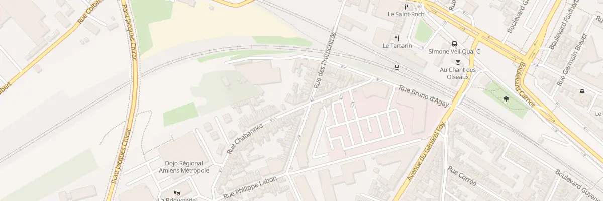 Plan du 28 Rue Chabannes à Amiens