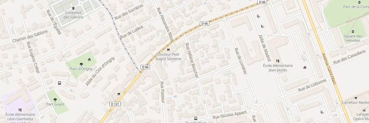 Plan du 8 Rue Hèlène Boucher à Massy