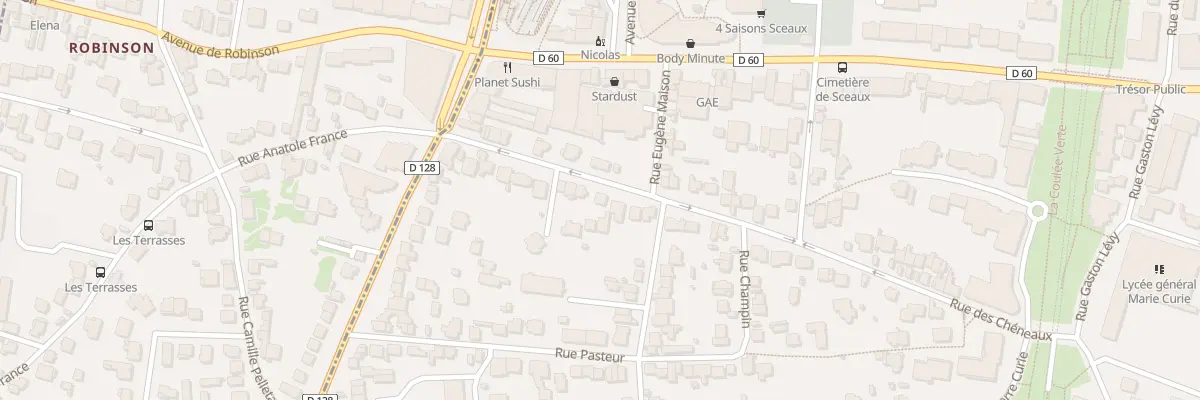 Plan du 39B Rue des Chéneaux à Sceaux