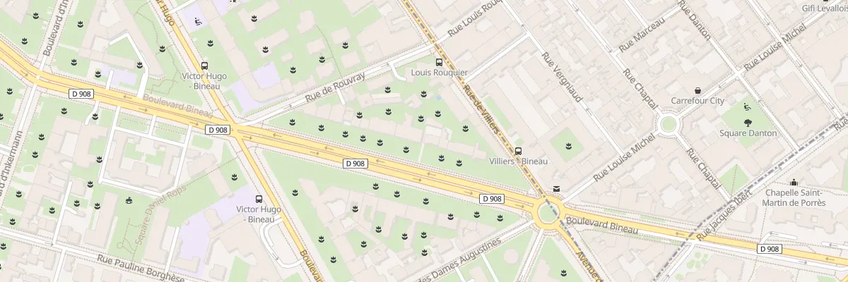 Plan du 64 Bd Bineau à Neuilly-sur-Seine