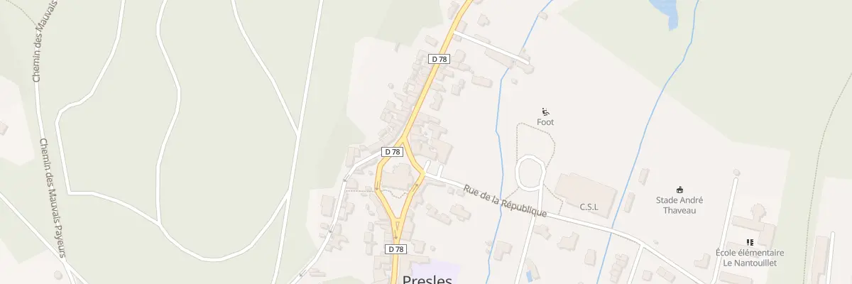 Plan du 96 Rue Pierre Brossolette à Presles