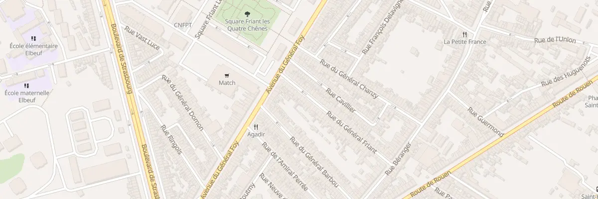 Plan du 61 Rue du Général Friant à Amiens