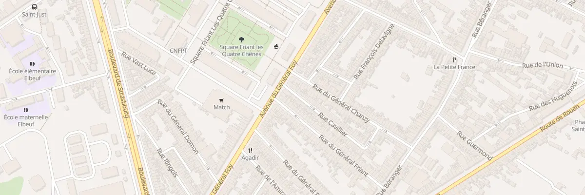 Plan du 6 Rue Cavillier à Amiens