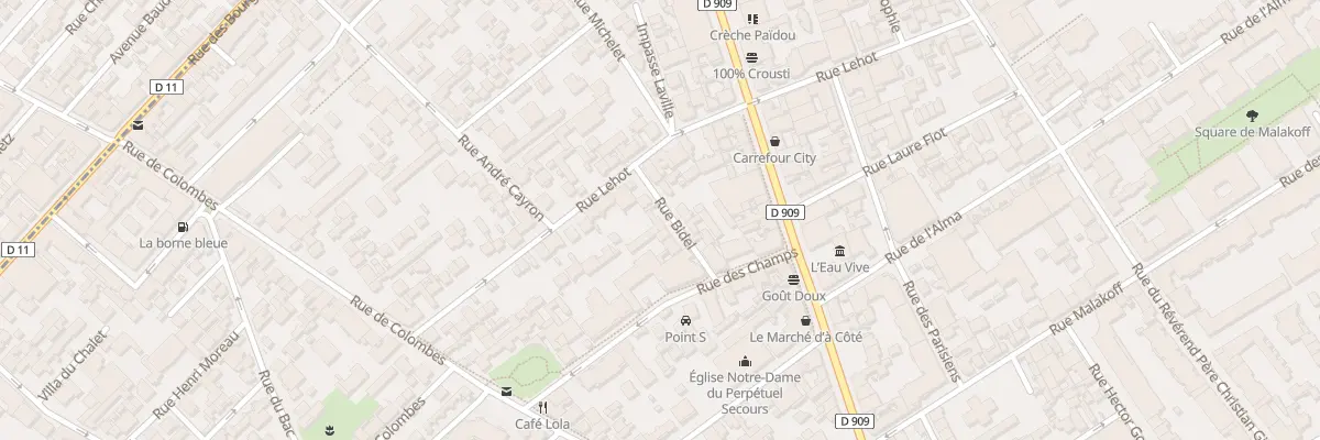 Plan du 7 Rue Bidel à Asnières-sur-Seine
