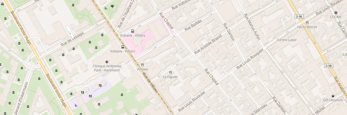 Plan du 9B Rue Aristide Briand à Levallois-Perret