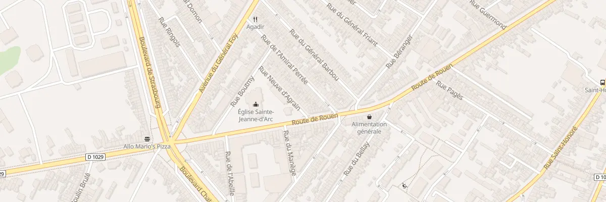Plan du 10 Rue Neuve d’Agrain à Amiens