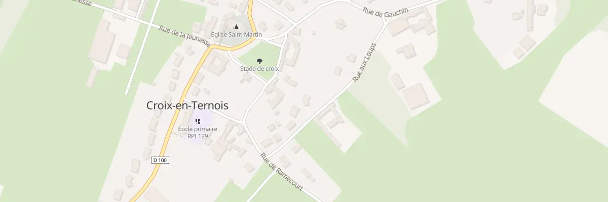 Plan du 75 Rue aux Loups à Croix-en-Ternois