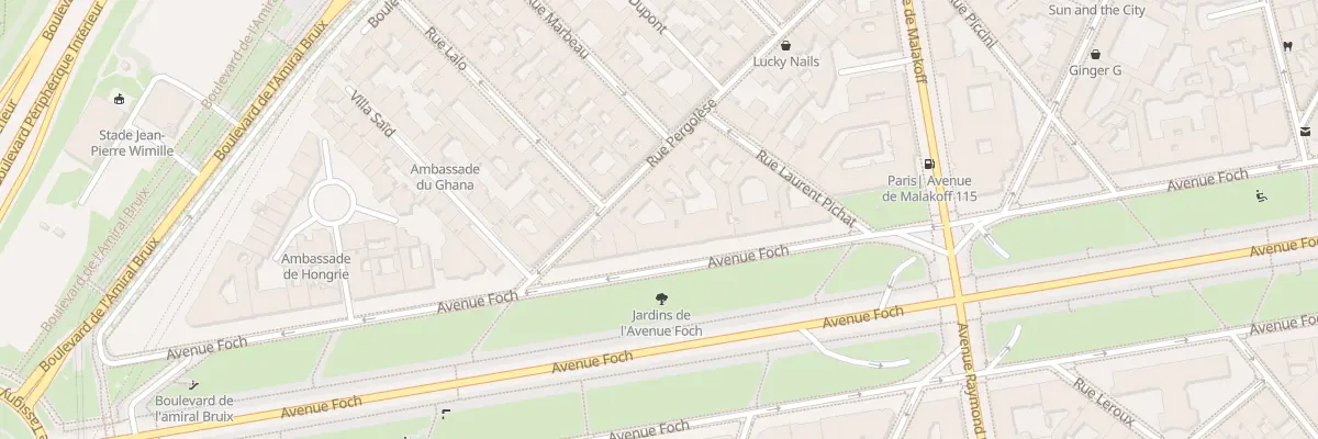 Plan du 60 Av Foch à Paris 16e Arrondissement