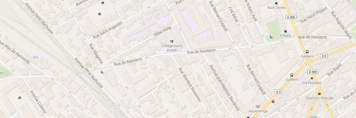 Plan du 36 Rue Waldeck - Rousseau à Asnières-sur-Seine