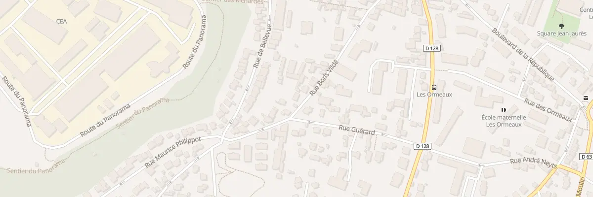 Plan du 34 Rue Boris Vildé à Fontenay-aux-Roses