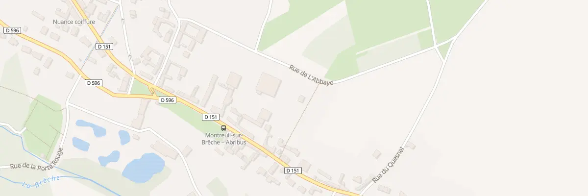 Plan du 207 Rue de l’Abbaye à Montreuil-sur-Brêche