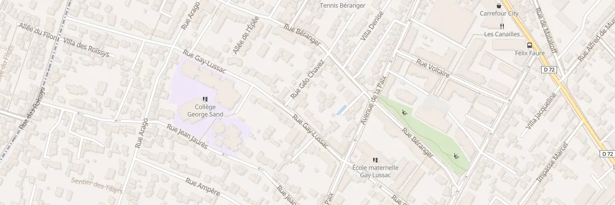 Plan du 40 Rue Gay Lussac à Châtillon