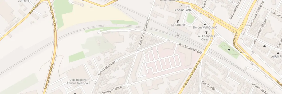 Plan du 22 Rue Chabannes à Amiens