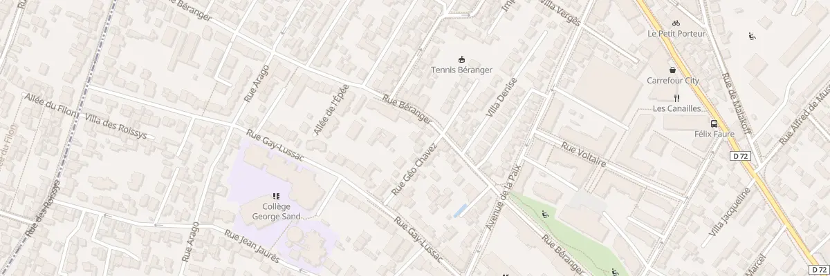 Plan du 45 Rue Béranger à Châtillon