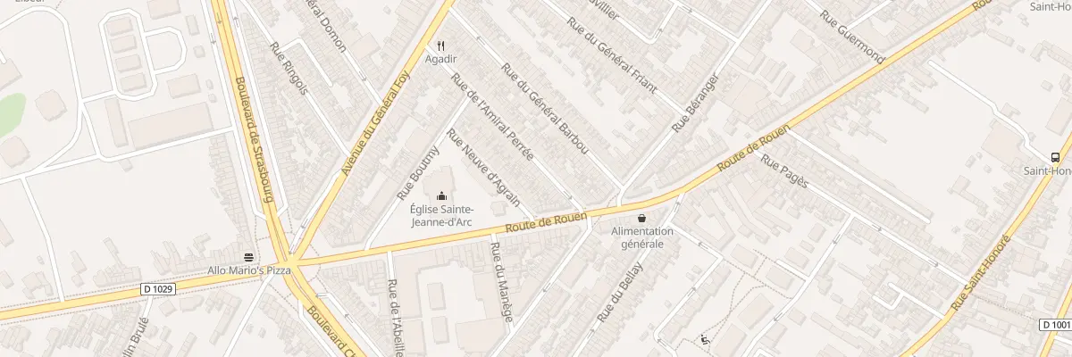 Plan du 19 Rue de l’Amiral Perrée à Amiens