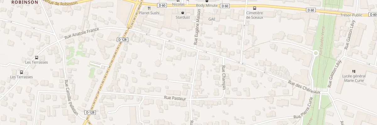 Plan du 33 Rue des Chéneaux à Sceaux