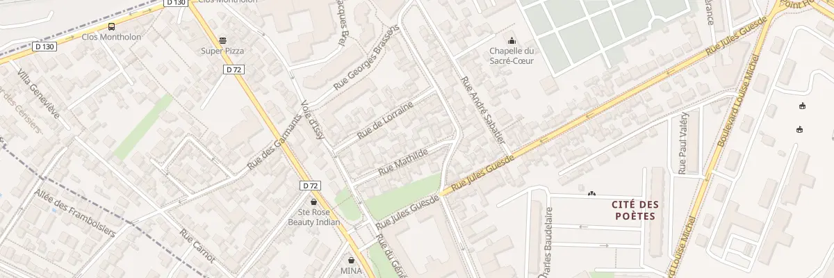 Plan du 10 Rue Mathilde à Malakoff