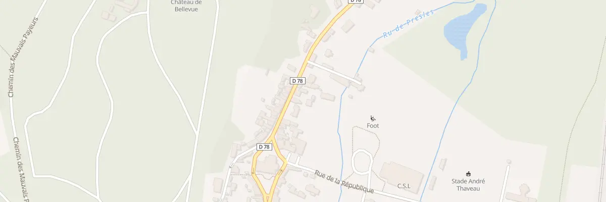 Plan du 106 Rue Pierre Brossolette à Presles